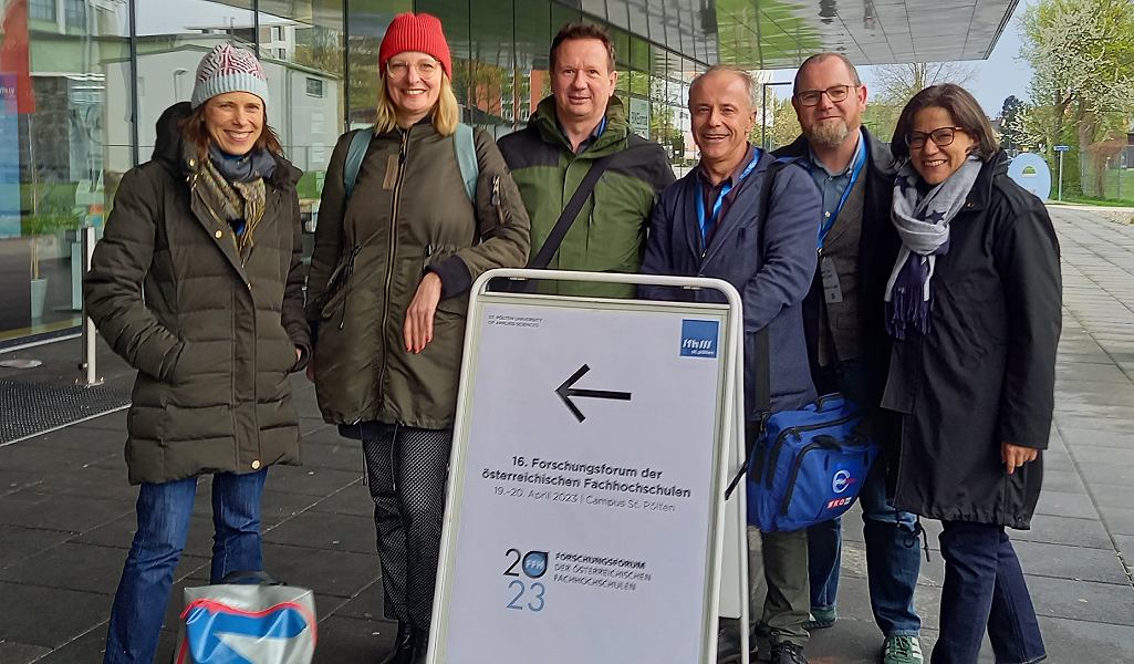 Team der FHWien beim FH-Forschungsforum 2023