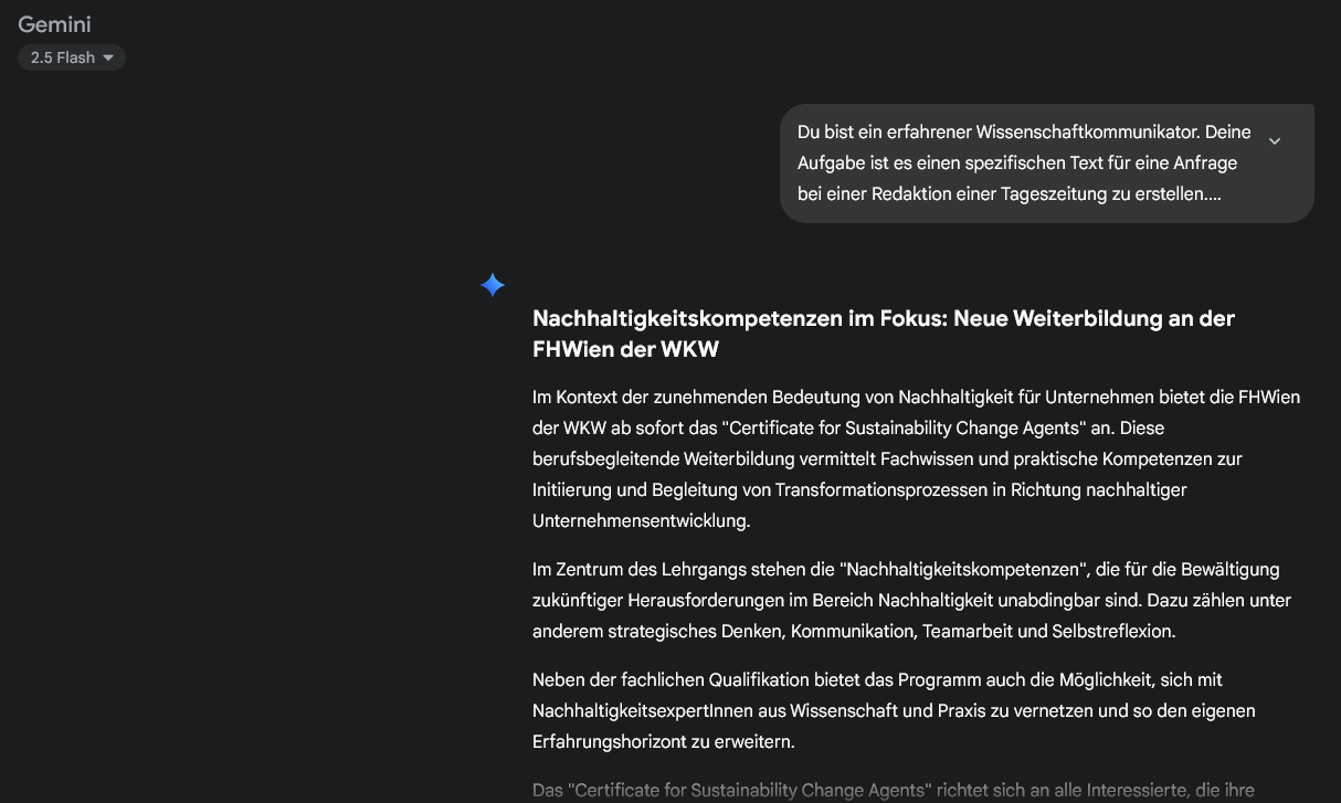 Screenshot - Google Gemini