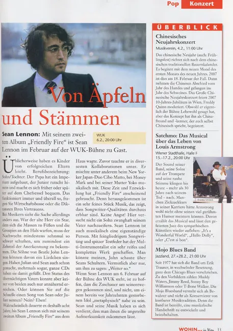 wiw_lennon_web WOHIN... in Wien - Sean Lennon