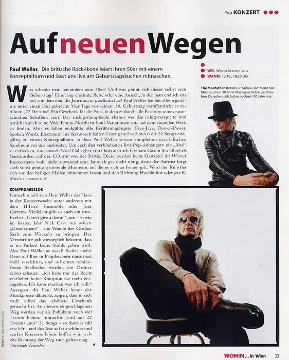 WOHIN... in Wien - Paul Weller 2008